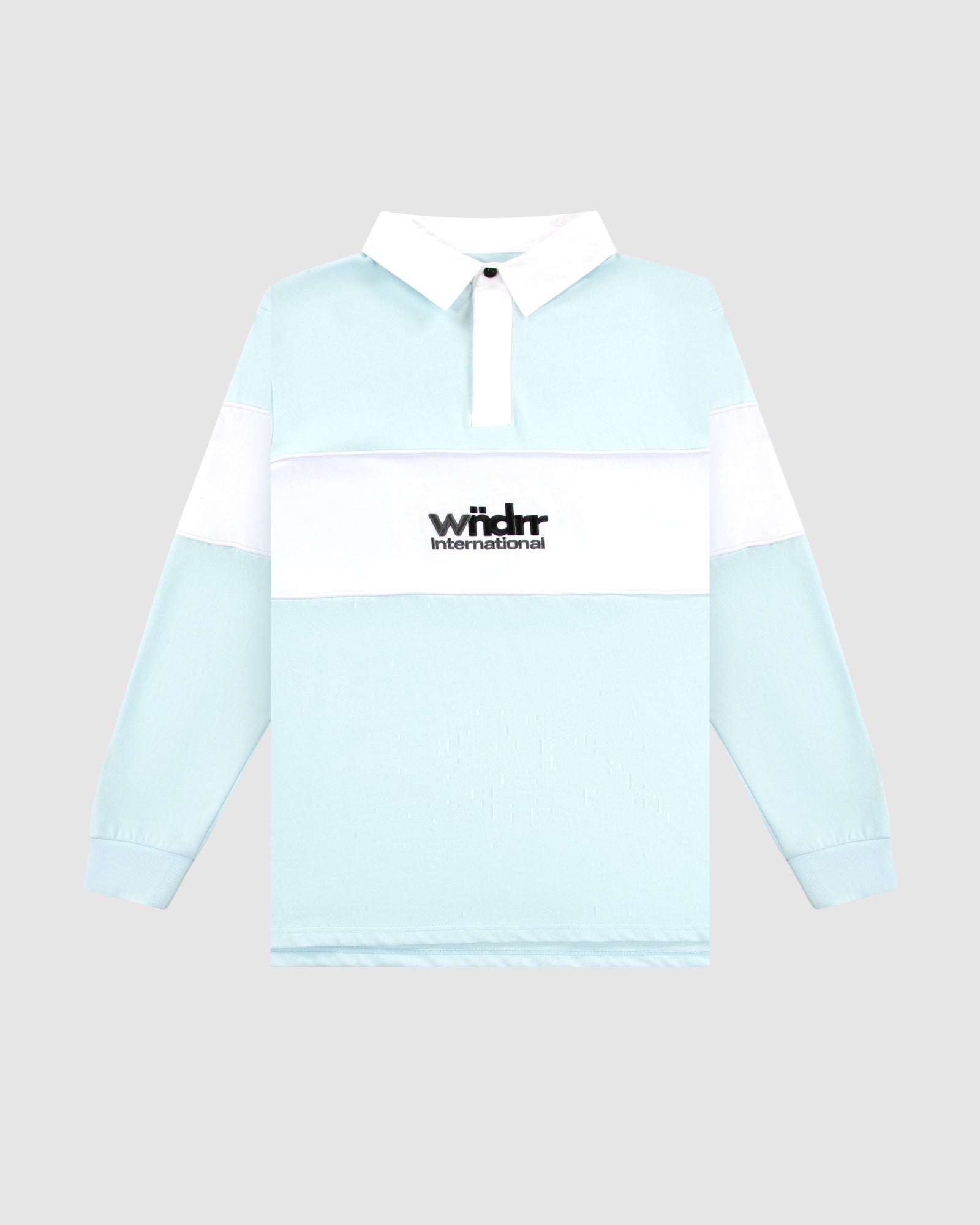 INT PANEL RUGBY POLO - BABY BLUE