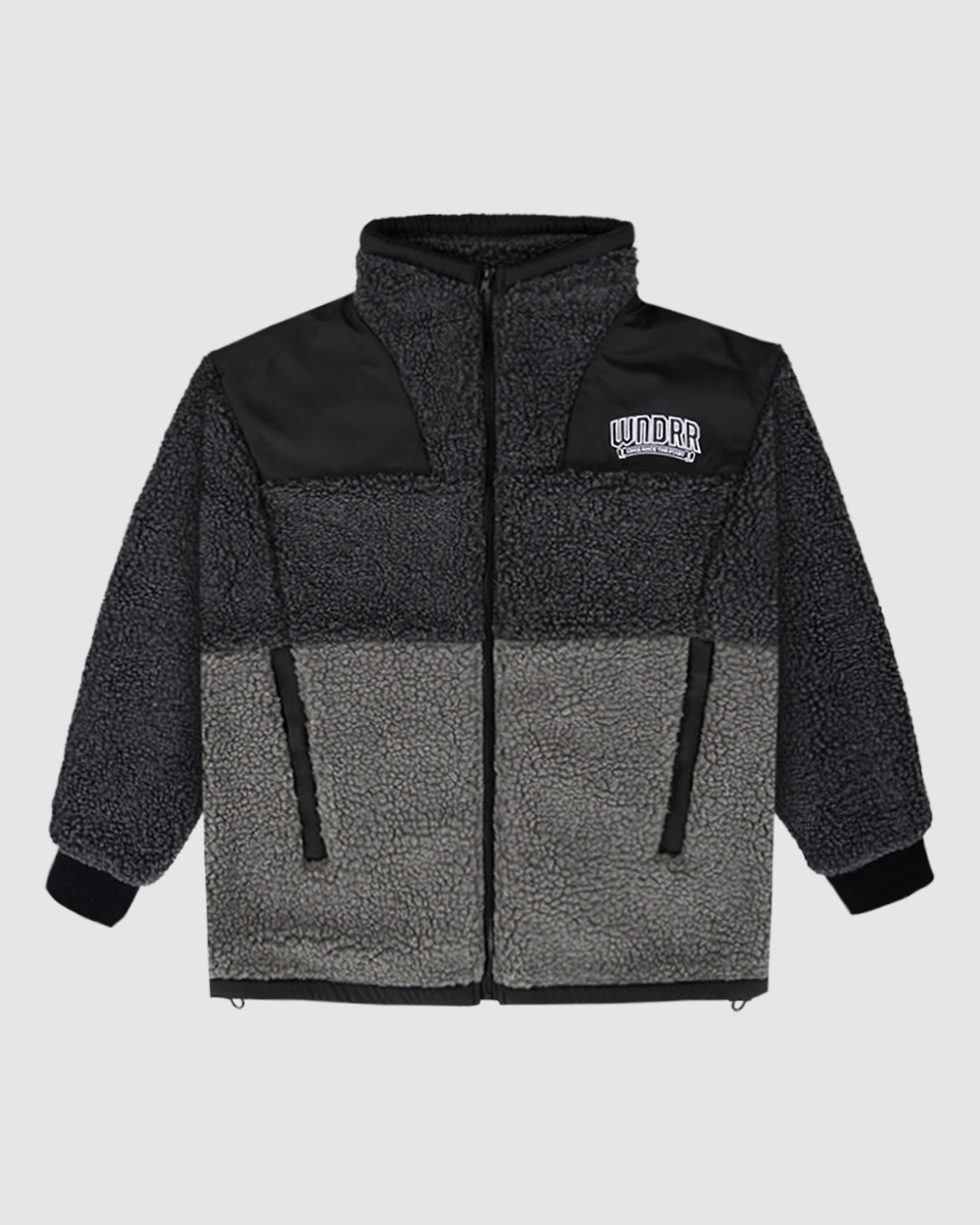 BANNER SHERPA JACKET - BLACK/GREY