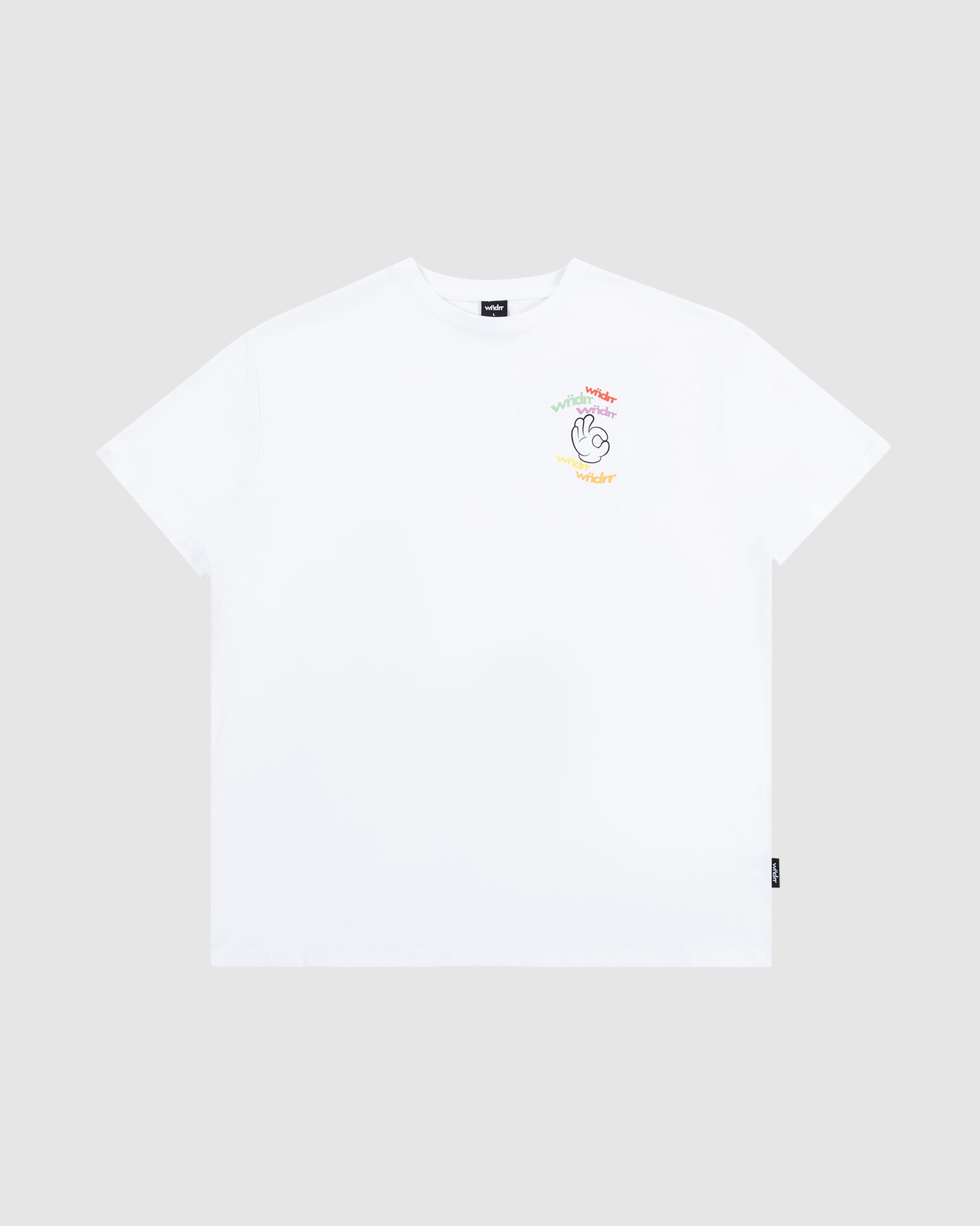 RIBBON BOX FIT TEE - WHITE