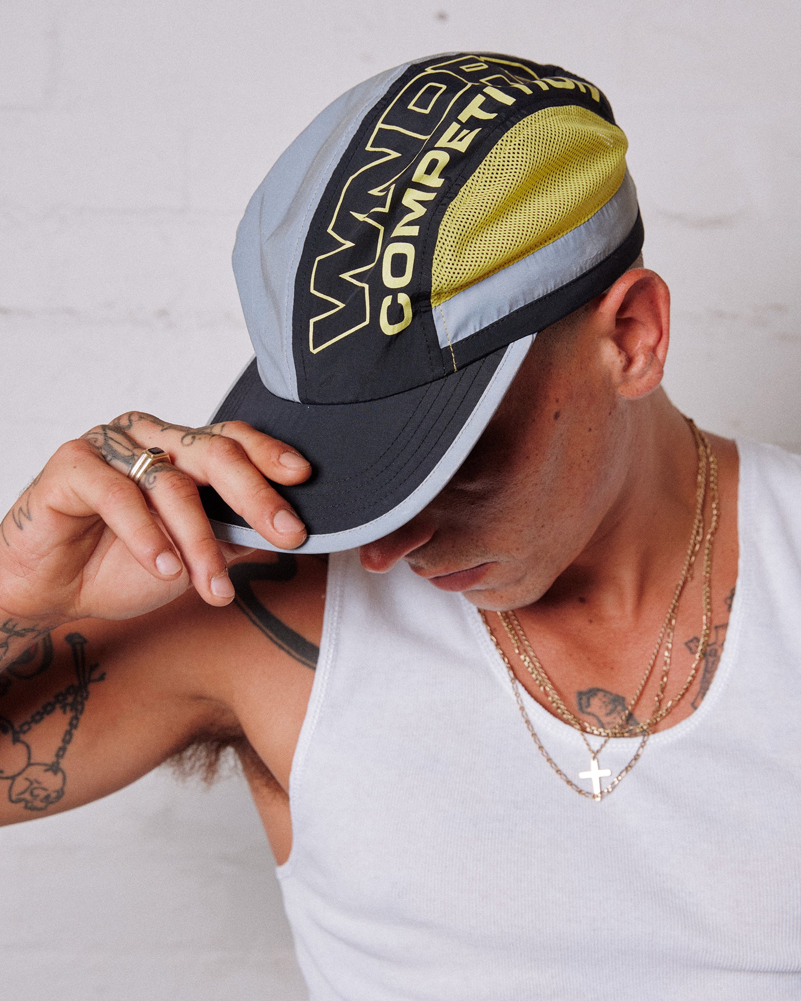 COMPETITION RUNNER CAP - BLACK/YELLOW