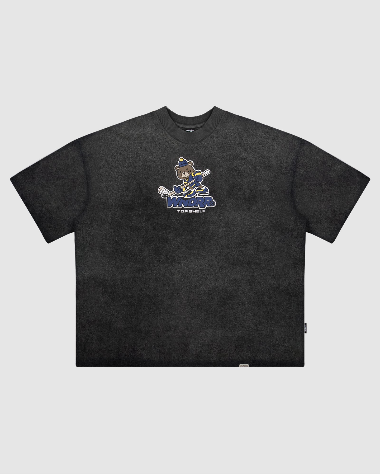 TOP SHELF HEAVY WEIGHT TEE - WASHED BLACK