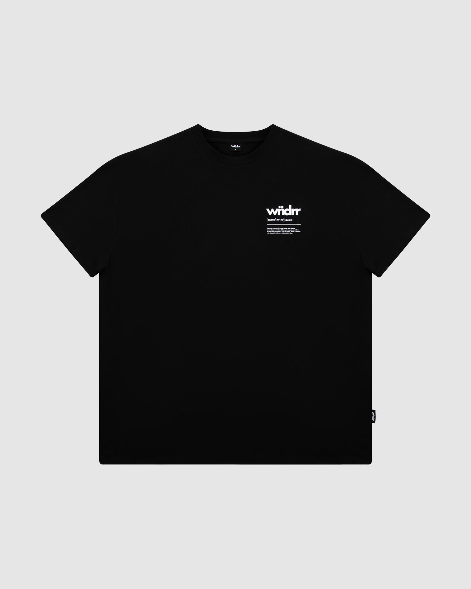 SAY MY NAME BOX FIT TEE - BLACK