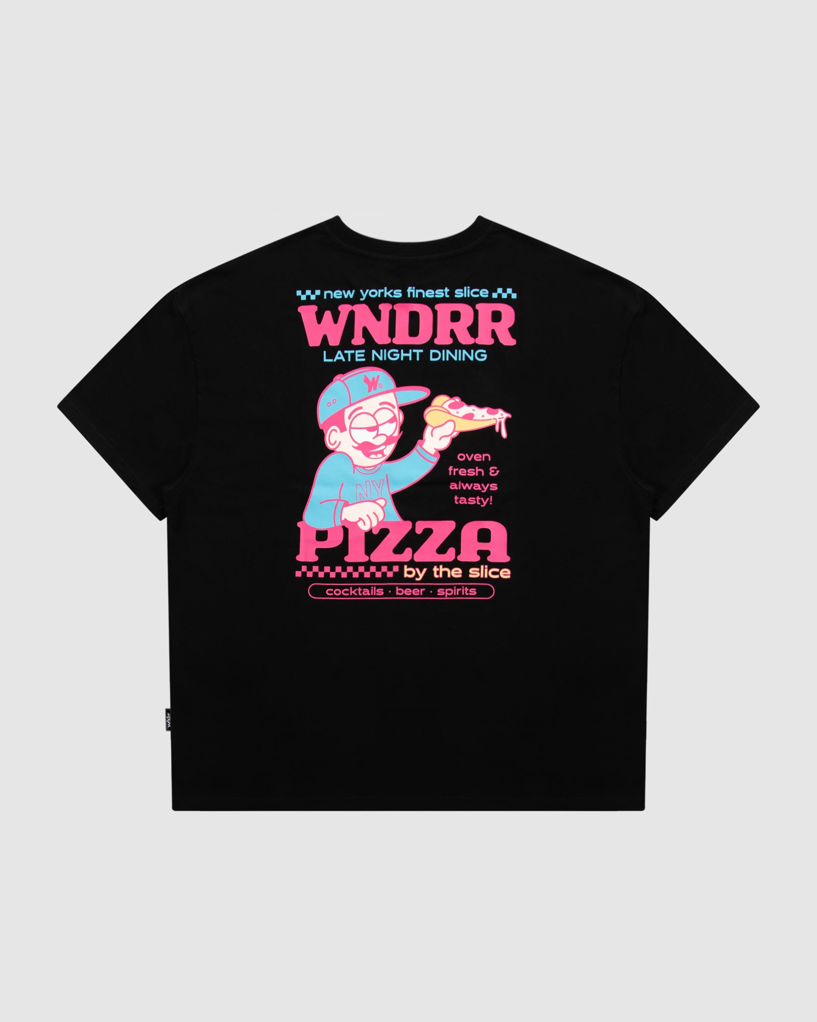 FINEST SLICE BOX FIT TEE - BLACK