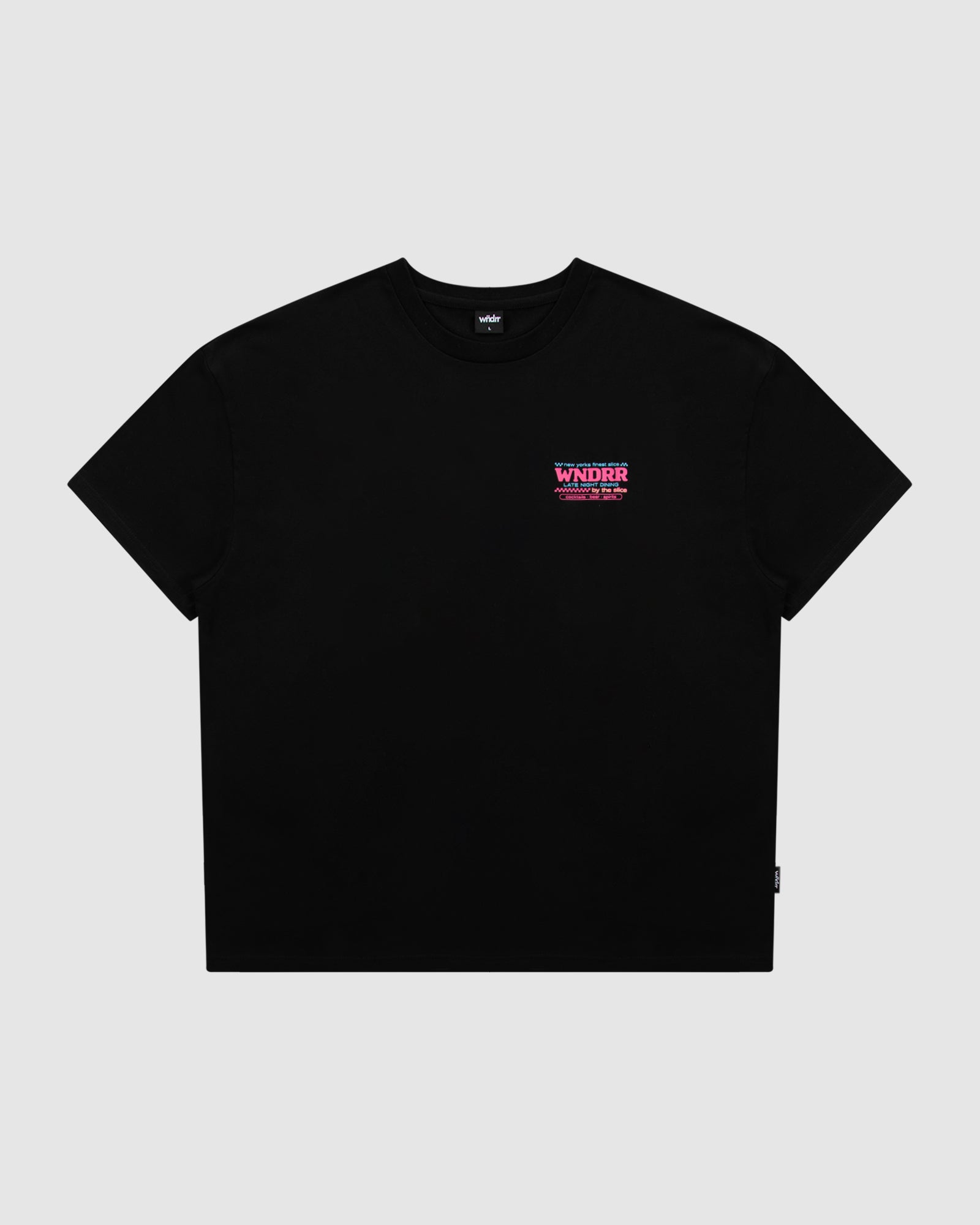 FINEST SLICE BOX FIT TEE - BLACK