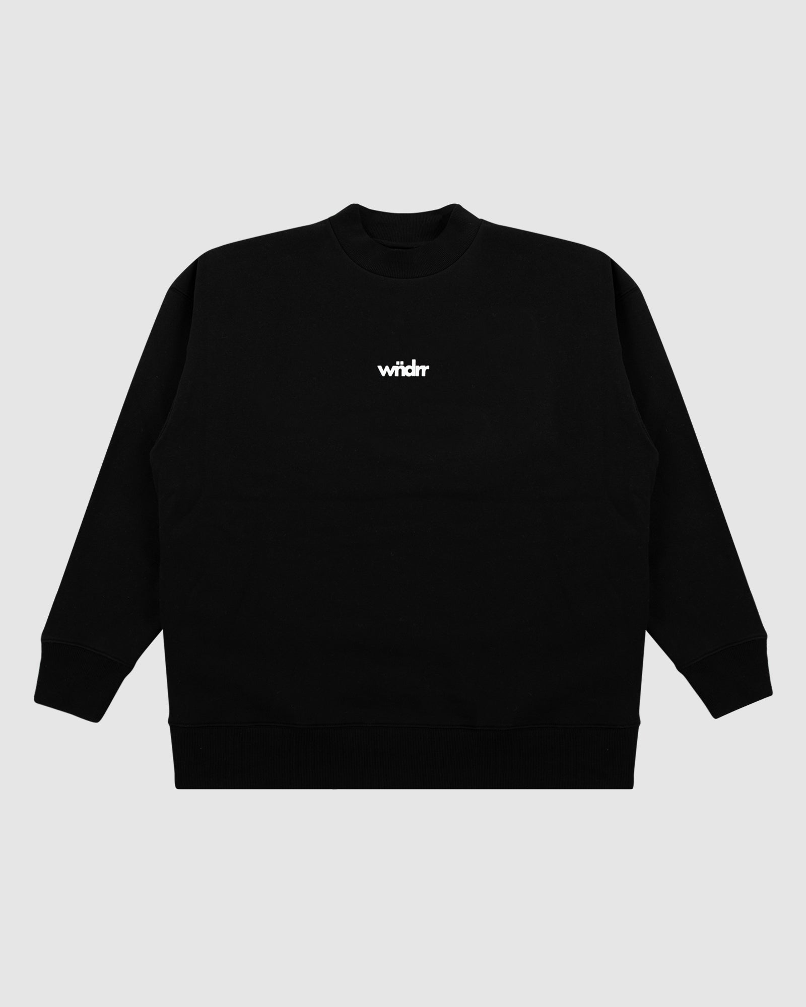 LODGE CREW SWEAT - BLACK