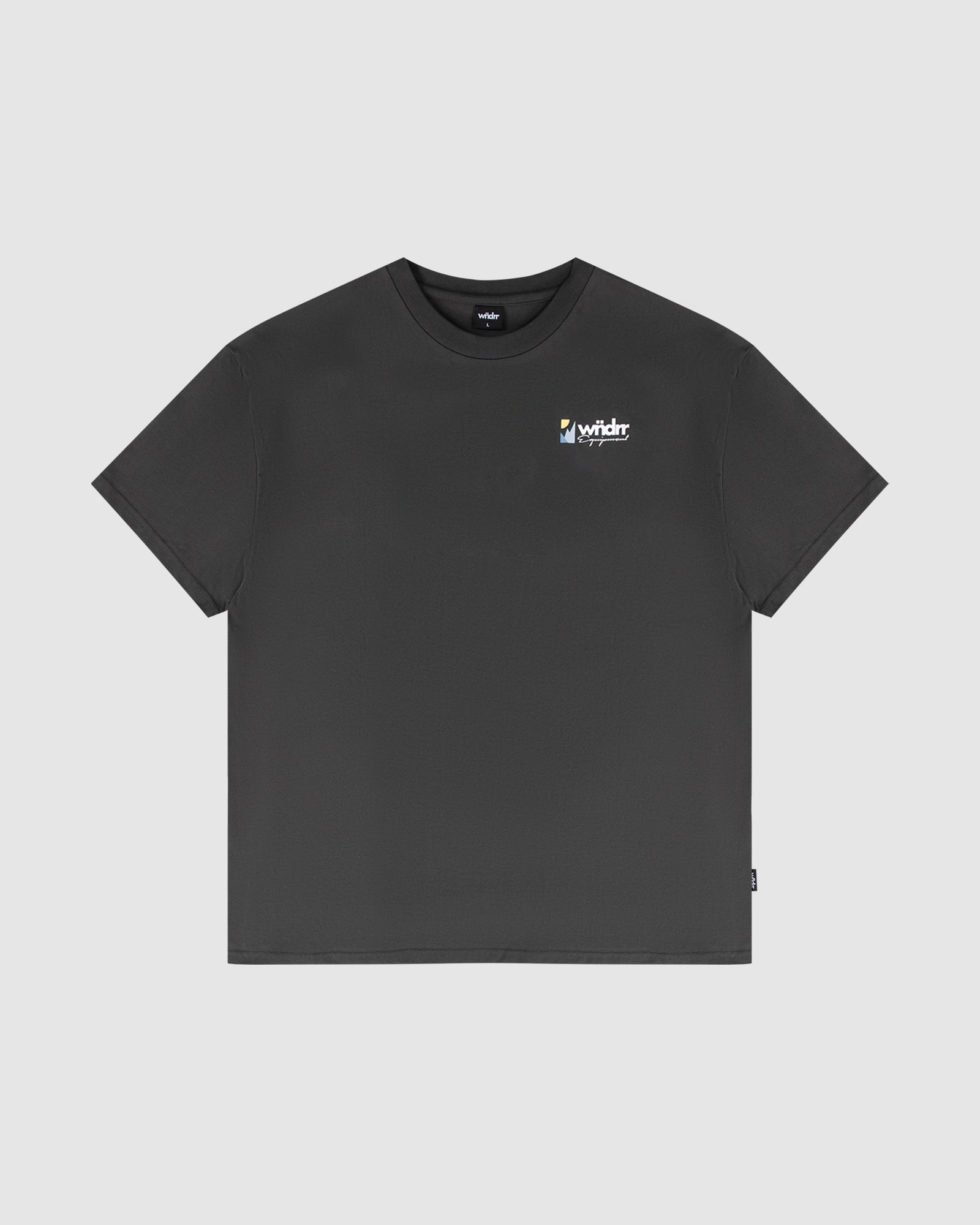 SCALE BOX FIT TEE - FADED BLACK