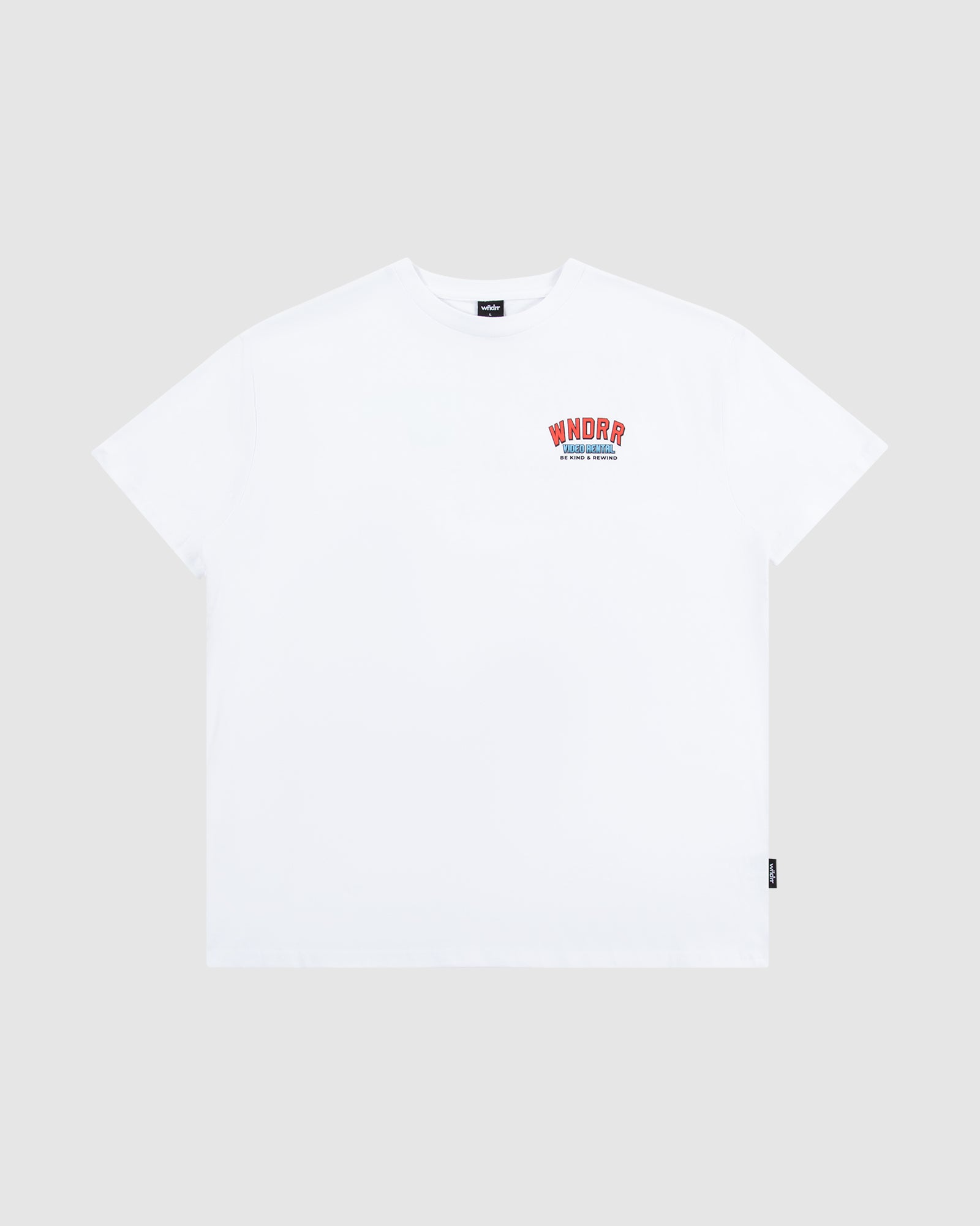 VIDEO RENTAL BOX FIT TEE - WHITE