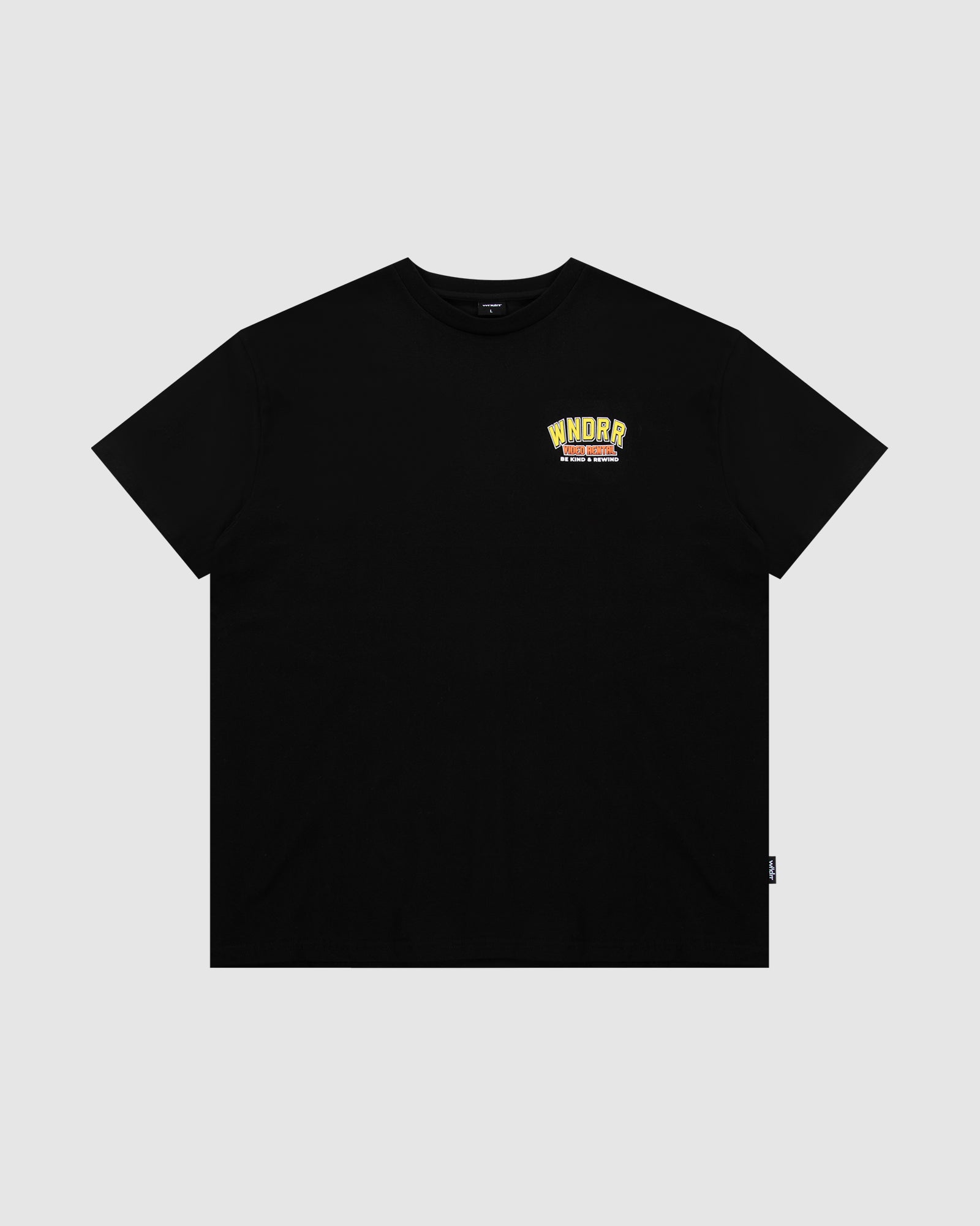 VIDEO RENTAL BOX FIT TEE - BLACK