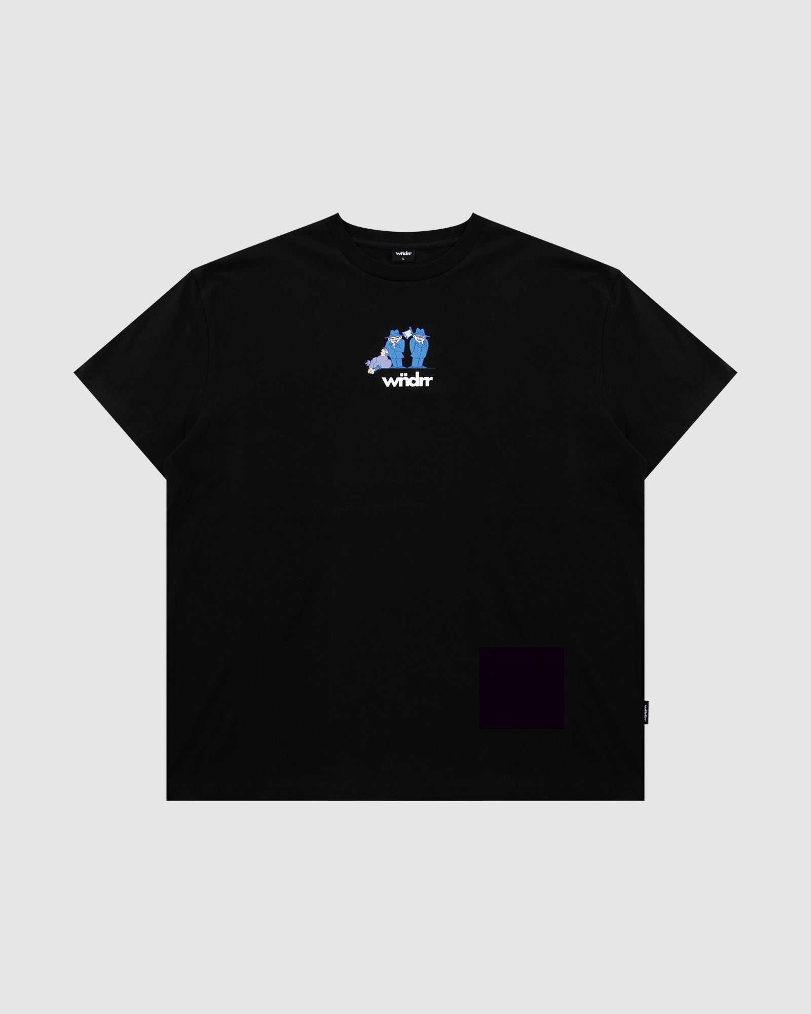 WASTE MANAGEMENT BOX FIT TEE - BLACK