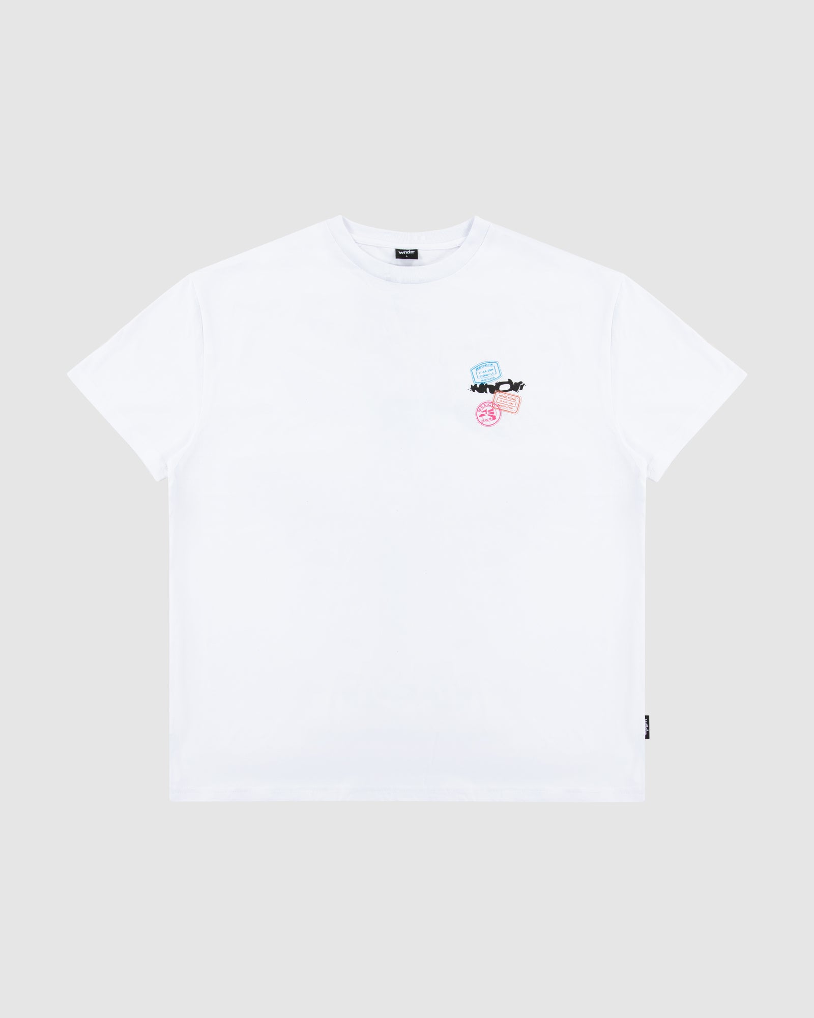 STAMP BOX FIT TEE - WHITE