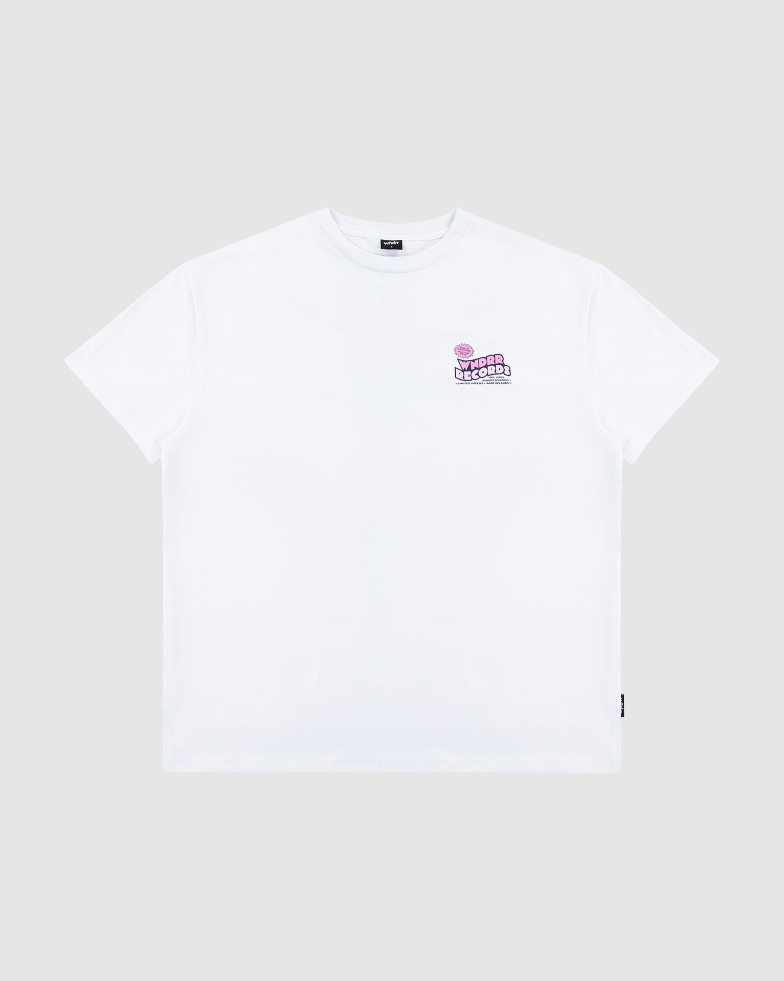 ALL VINYL BOX FIT TEE - WHITE