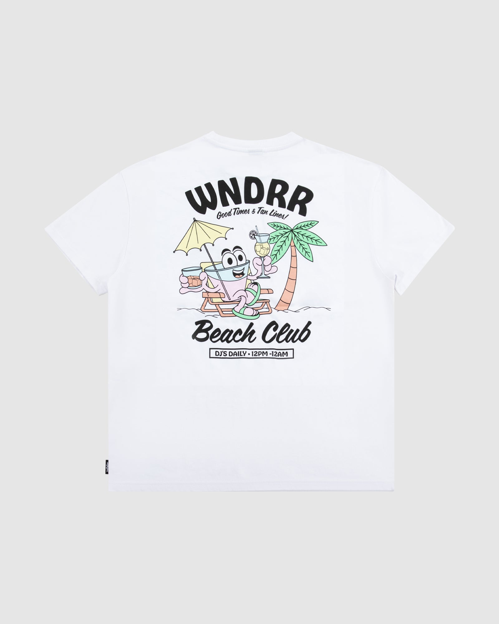 BEACH CLUB BOX FIT TEE - WHITE