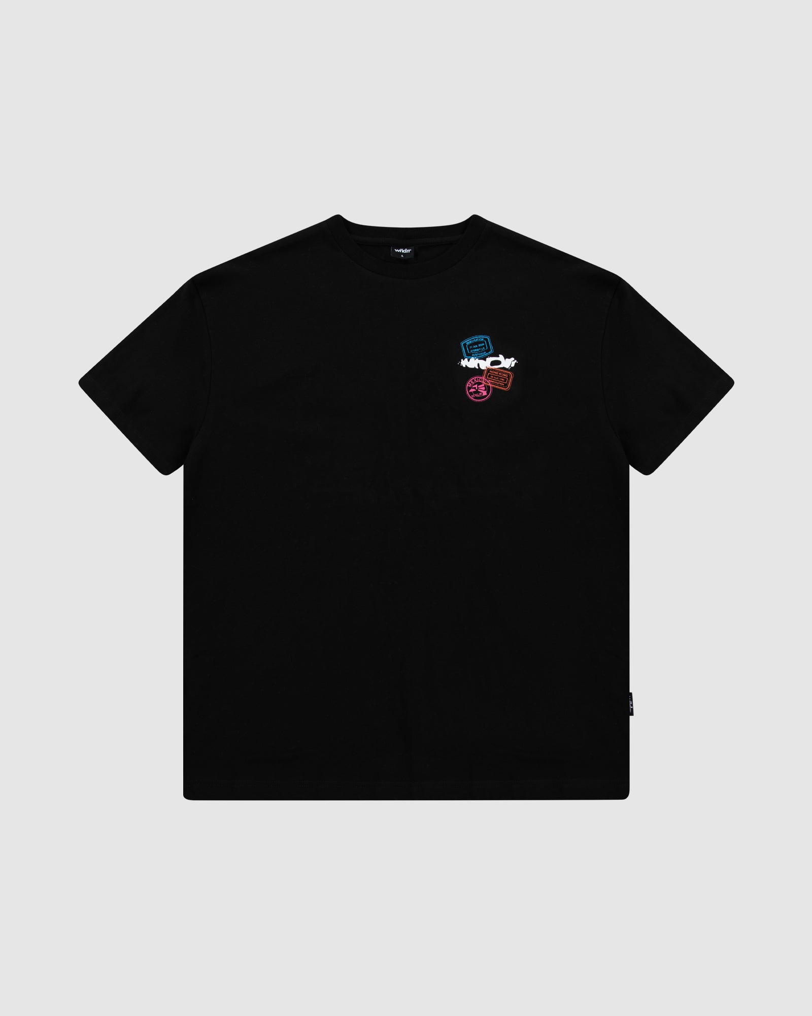 STAMP BOX FIT TEE - BLACK