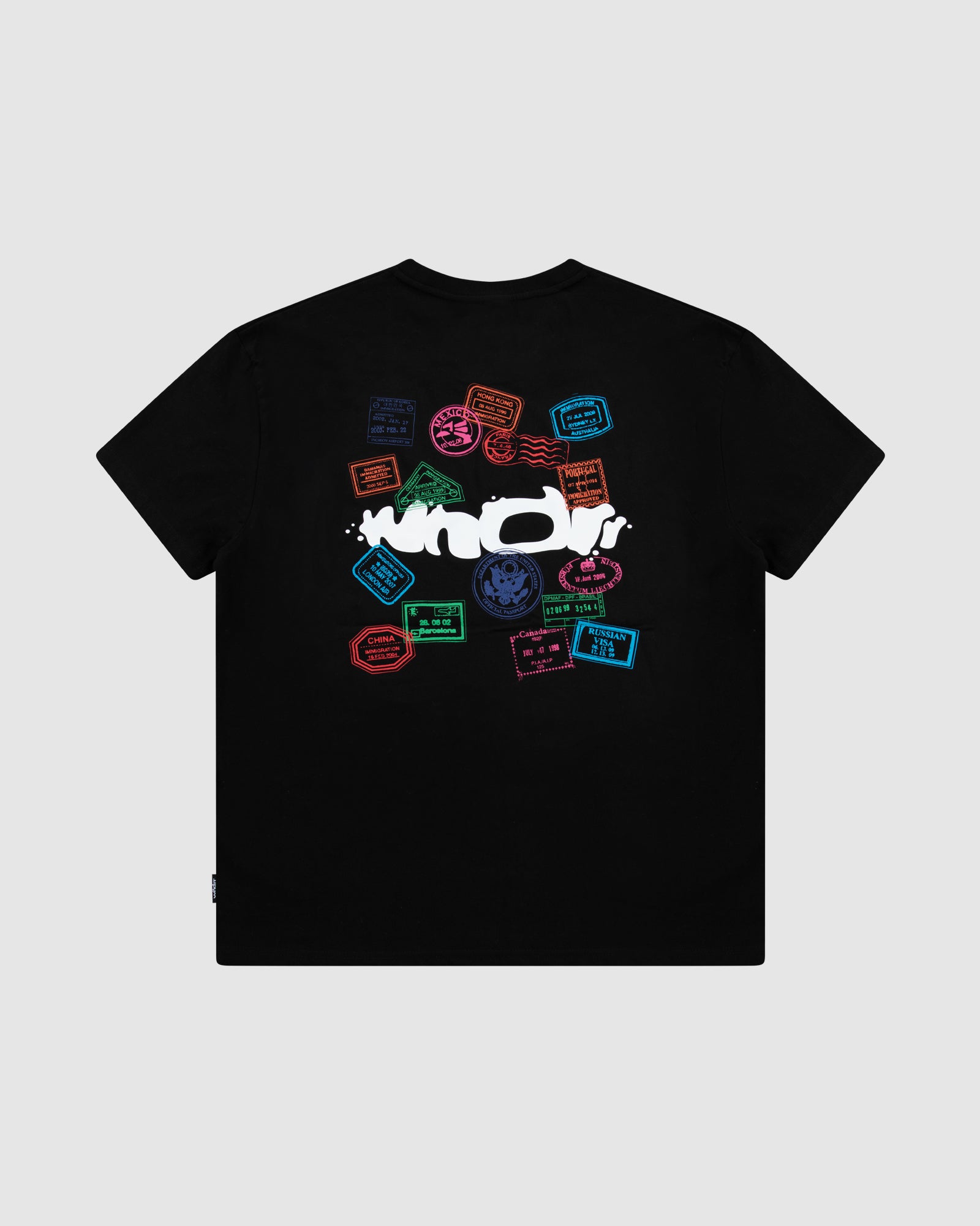 STAMP BOX FIT TEE - BLACK