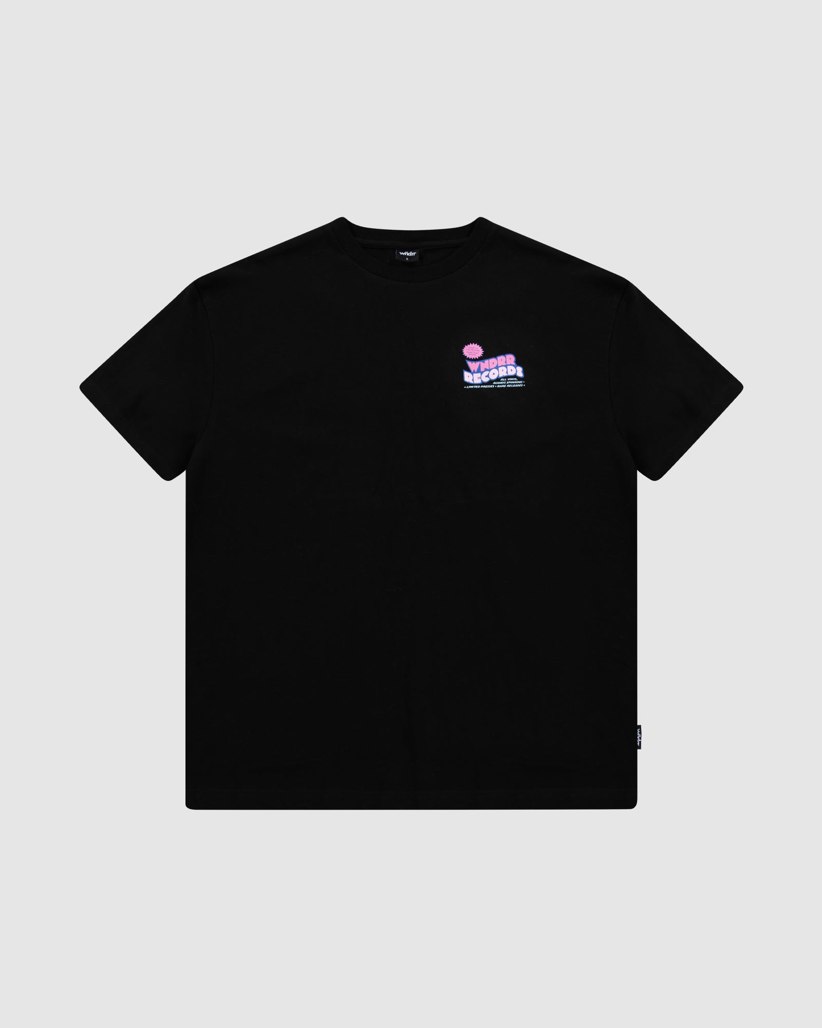 ALL VINYL BOX FIT TEE - BLACK