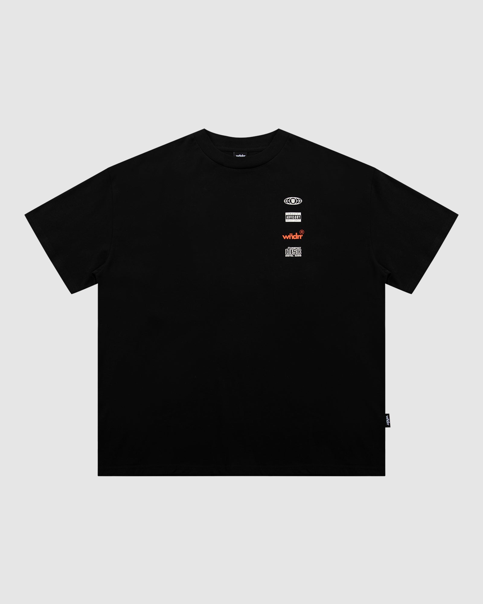 HIGH SIGN HEAVY WEIGHT TEE - BLACK