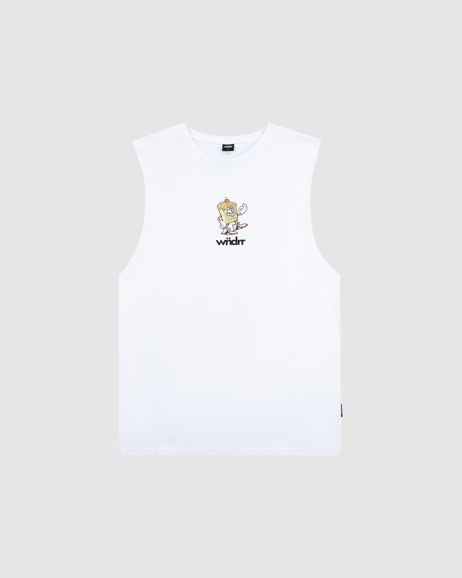 WAFFLE HOUSE MUSCLE TOP - WHITE