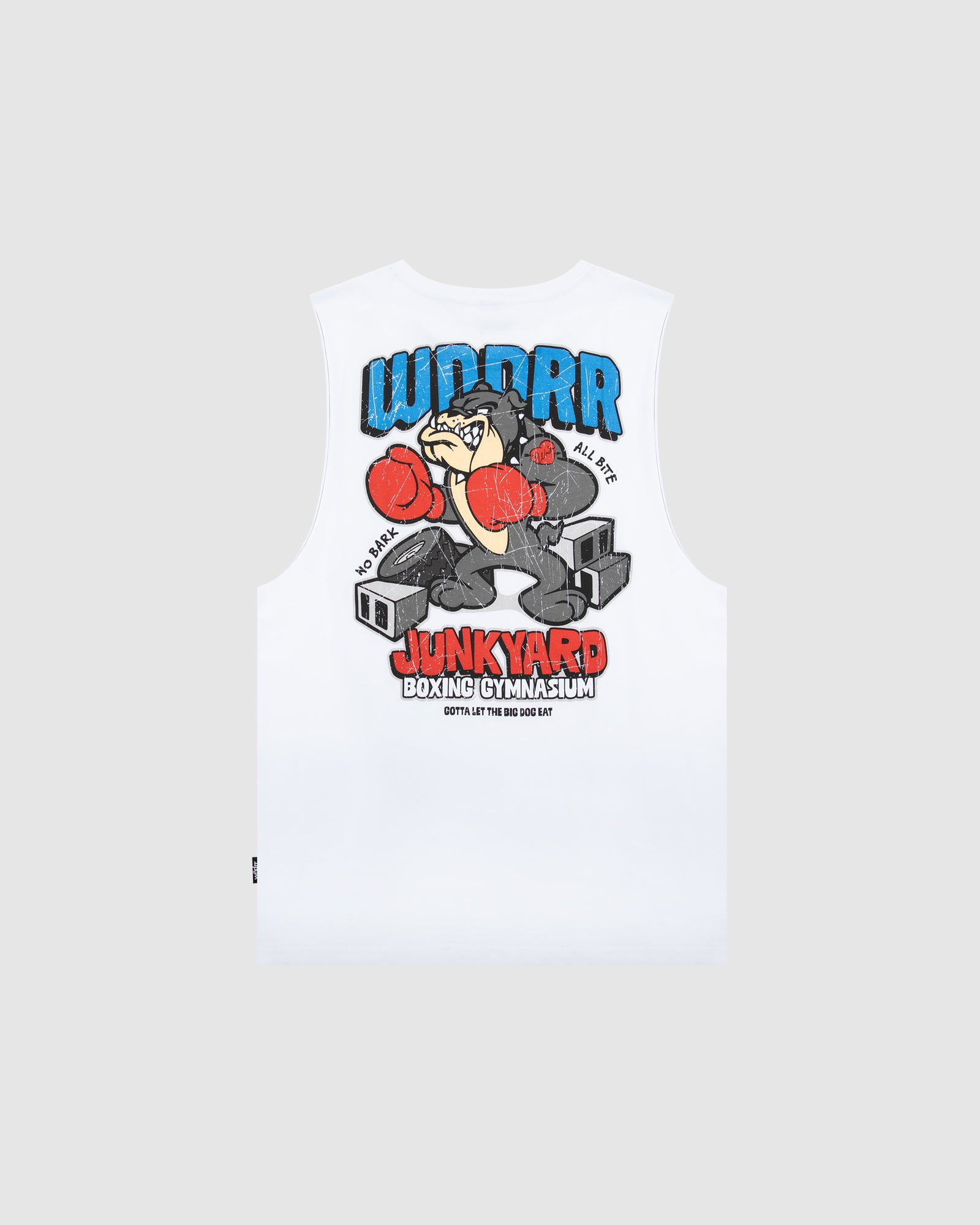 JUNKYARD MUSCLE TOP - WHITE