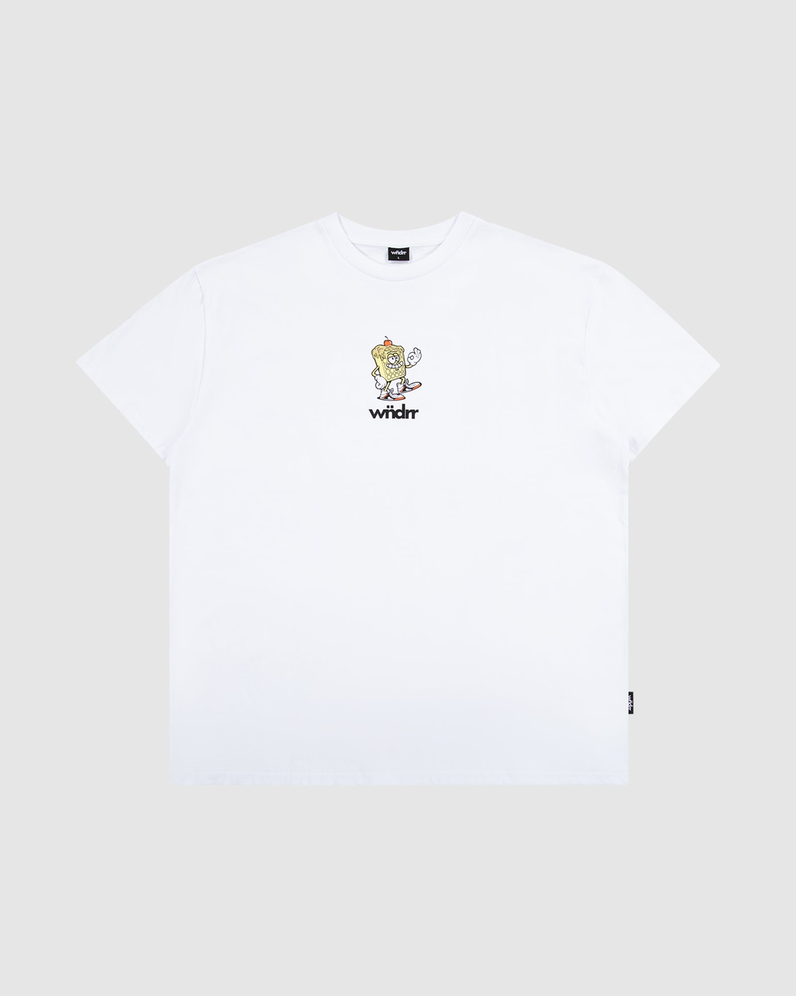 WAFFLE HOUSE BOX FIT TEE - WHITE