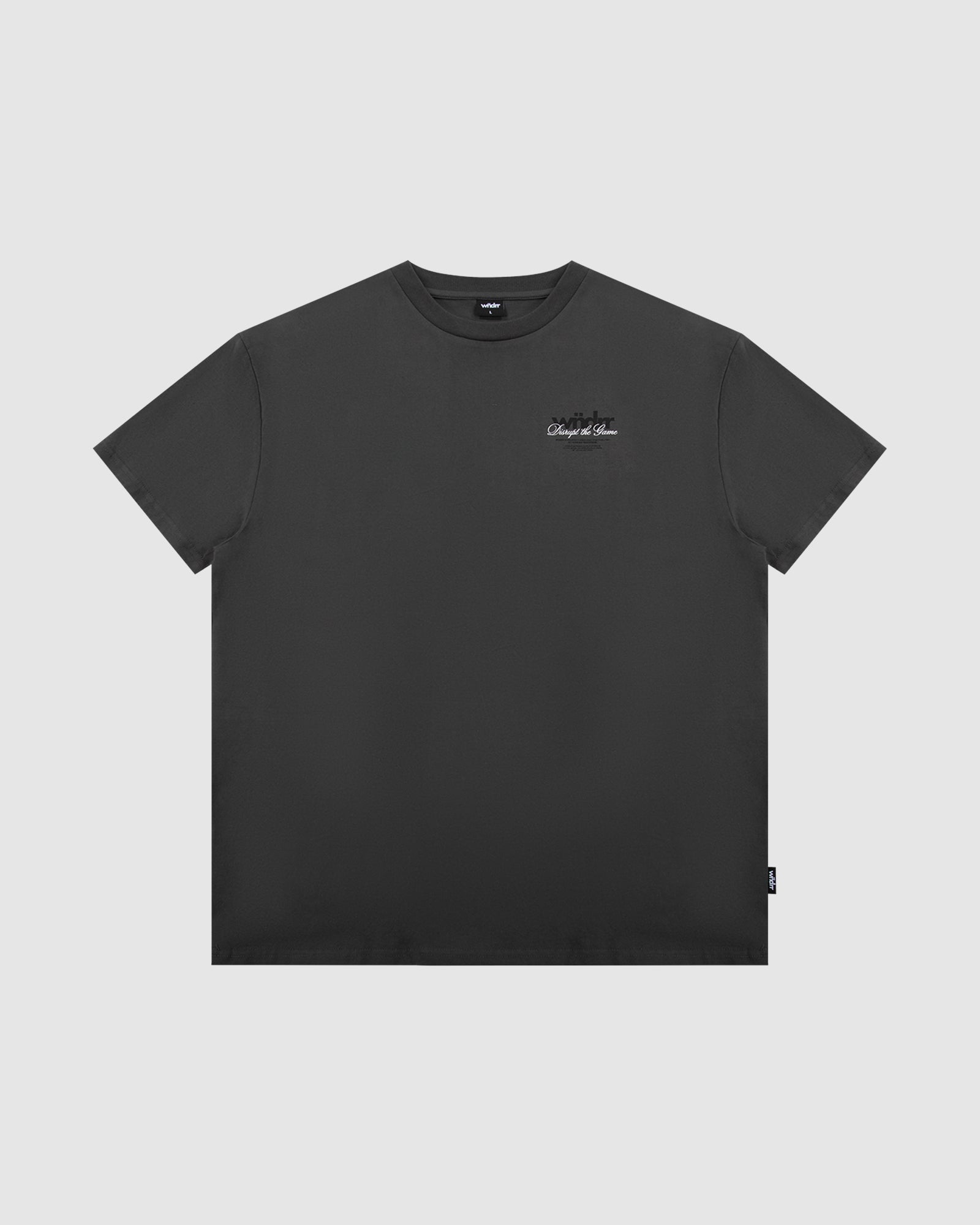 DISRUPT BOX FIT TEE - FADED BLACK