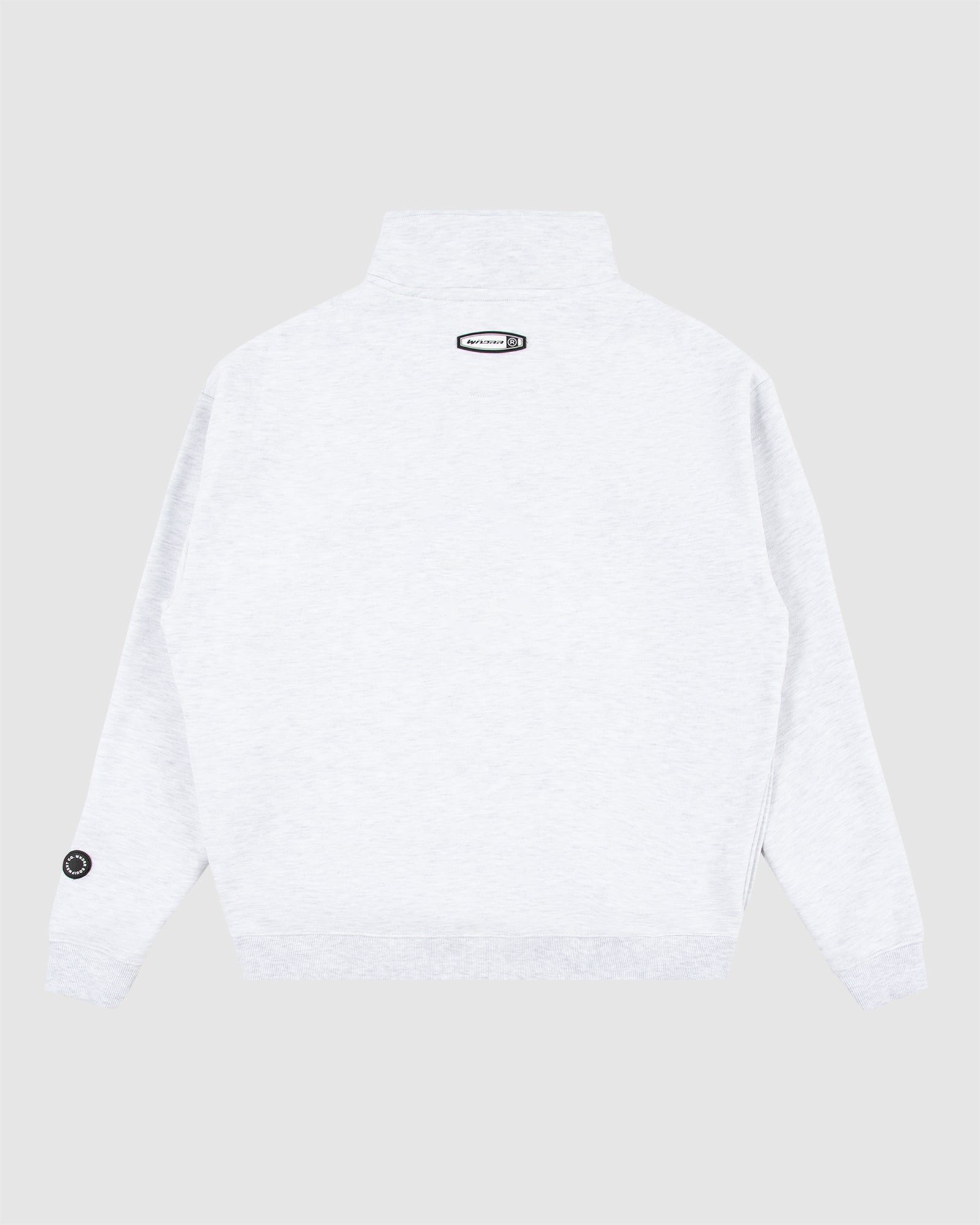 COMPANION 1/4 ZIP SWEAT - WHITE MARLE