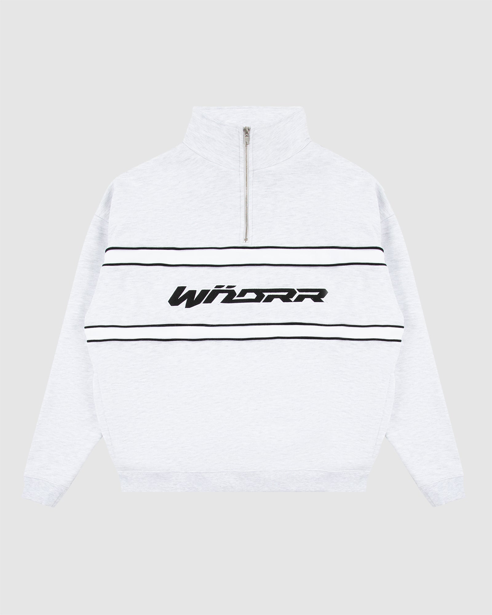 COMPANION 1/4 ZIP SWEAT - WHITE MARLE