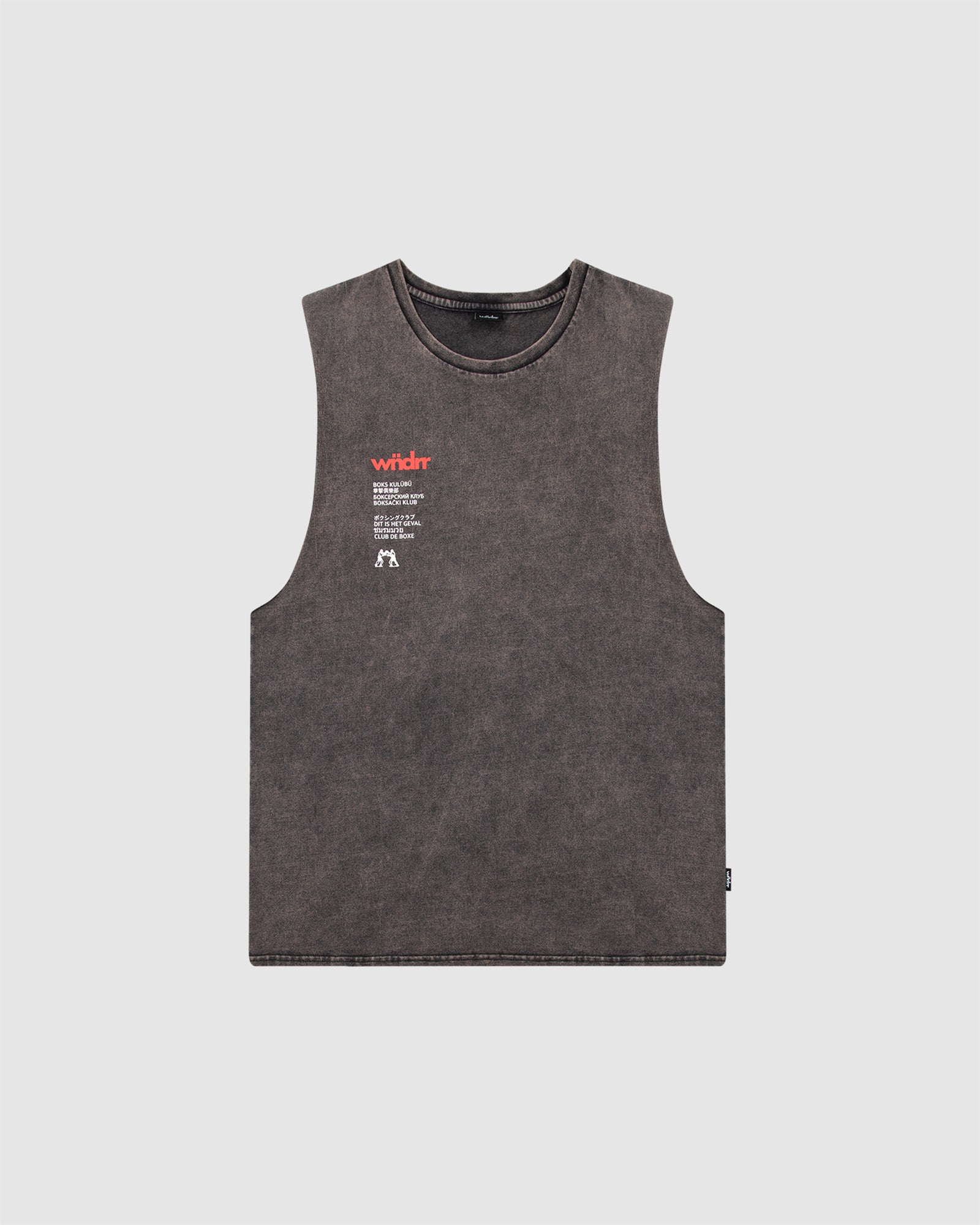 CLUB DE BOXE MUSCLE TOP - WASHED BLACK