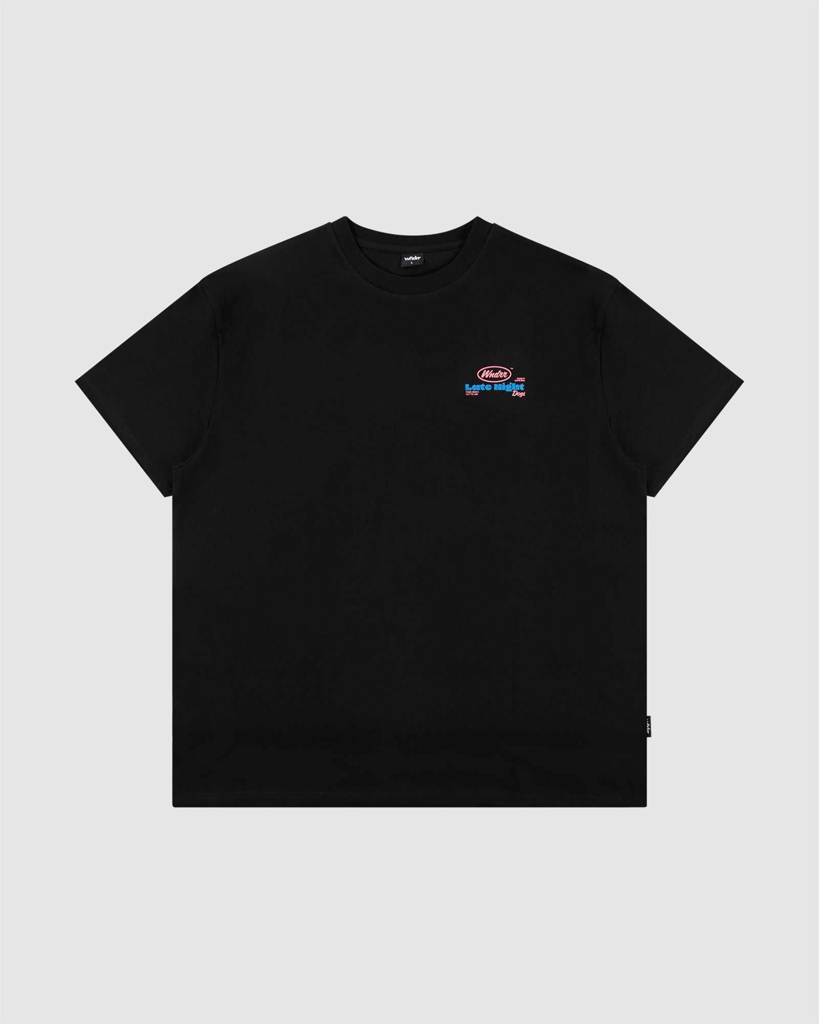 HOT DOG BOX FIT TEE - BLACK