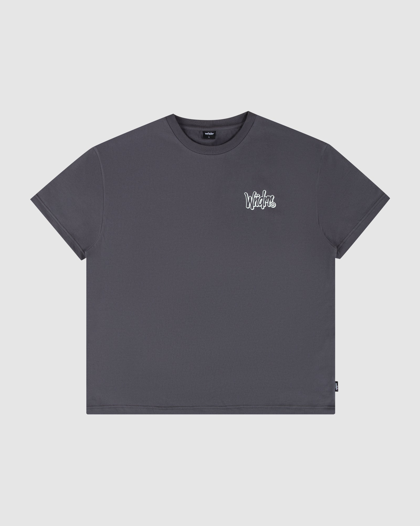 STARTER BOX FIT TEE - CHARCOAL