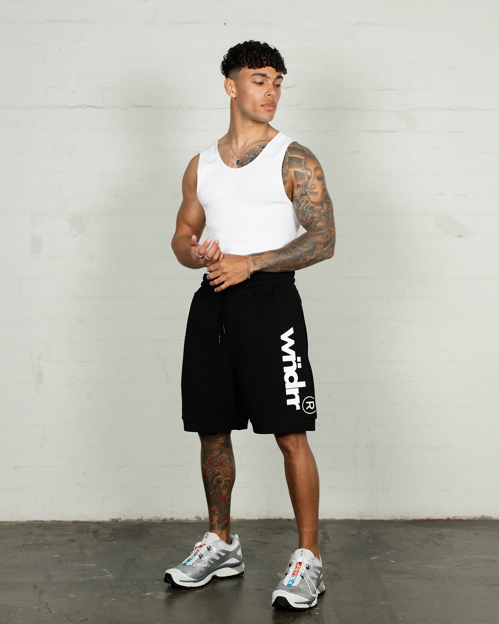 OFFCUT TECH TRACKSHORT - BLACK