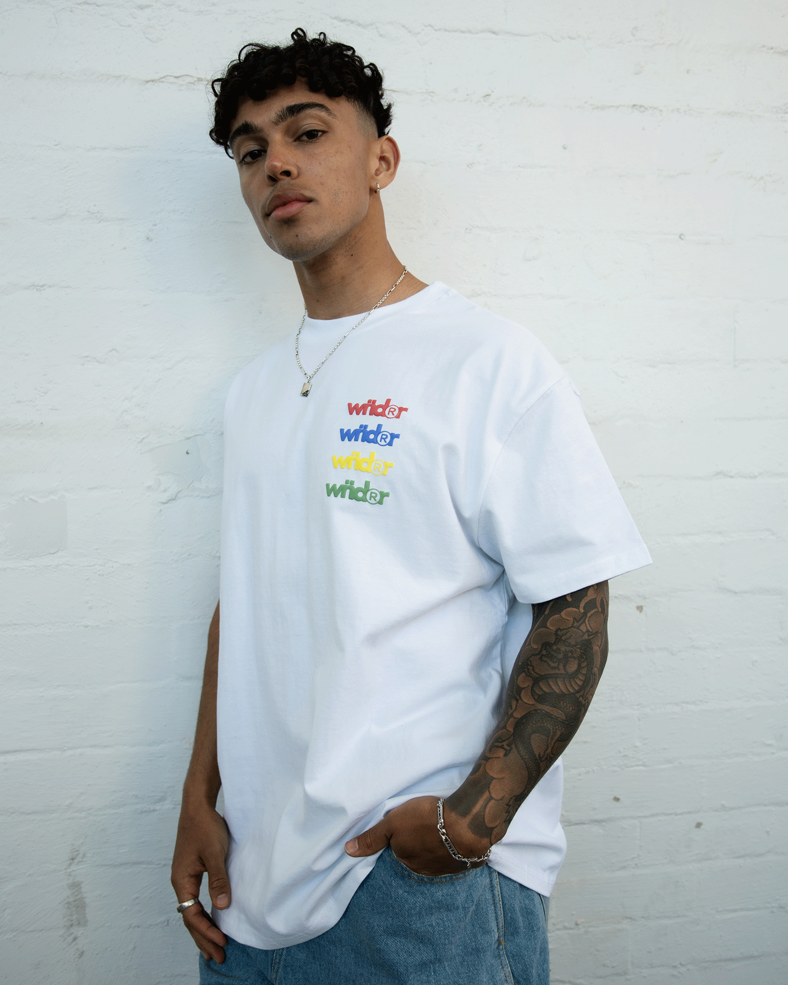 SOURCE BOX FIT TEE - WHITE