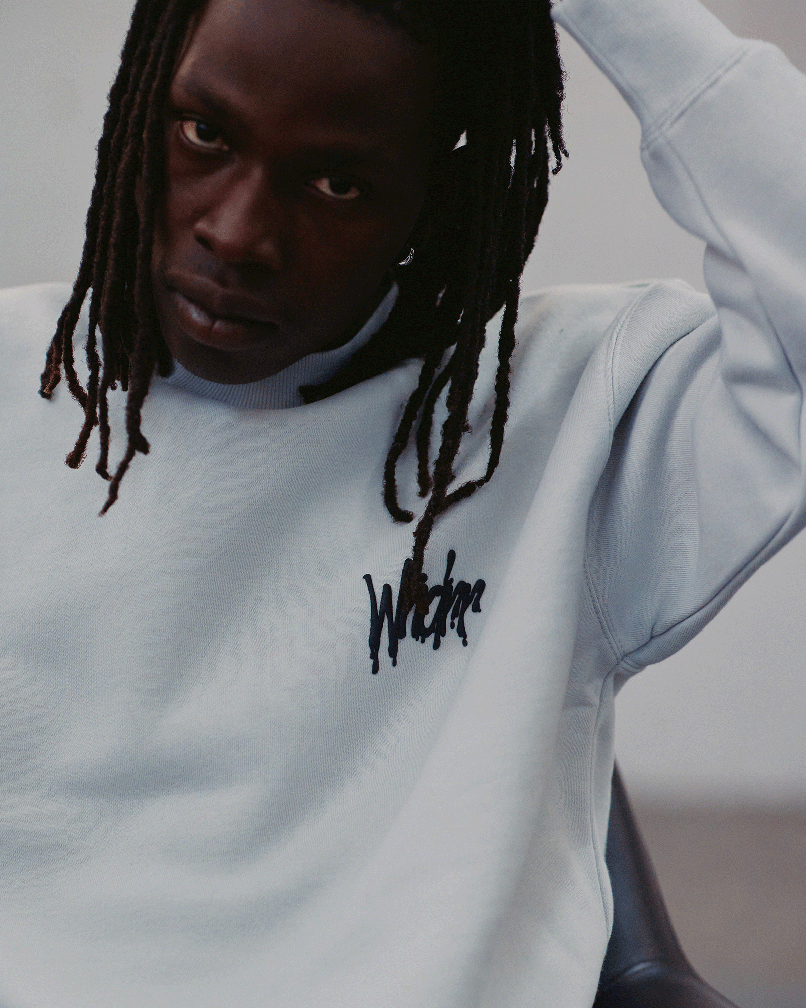 TOP TIER CREW SWEAT - OYSTER