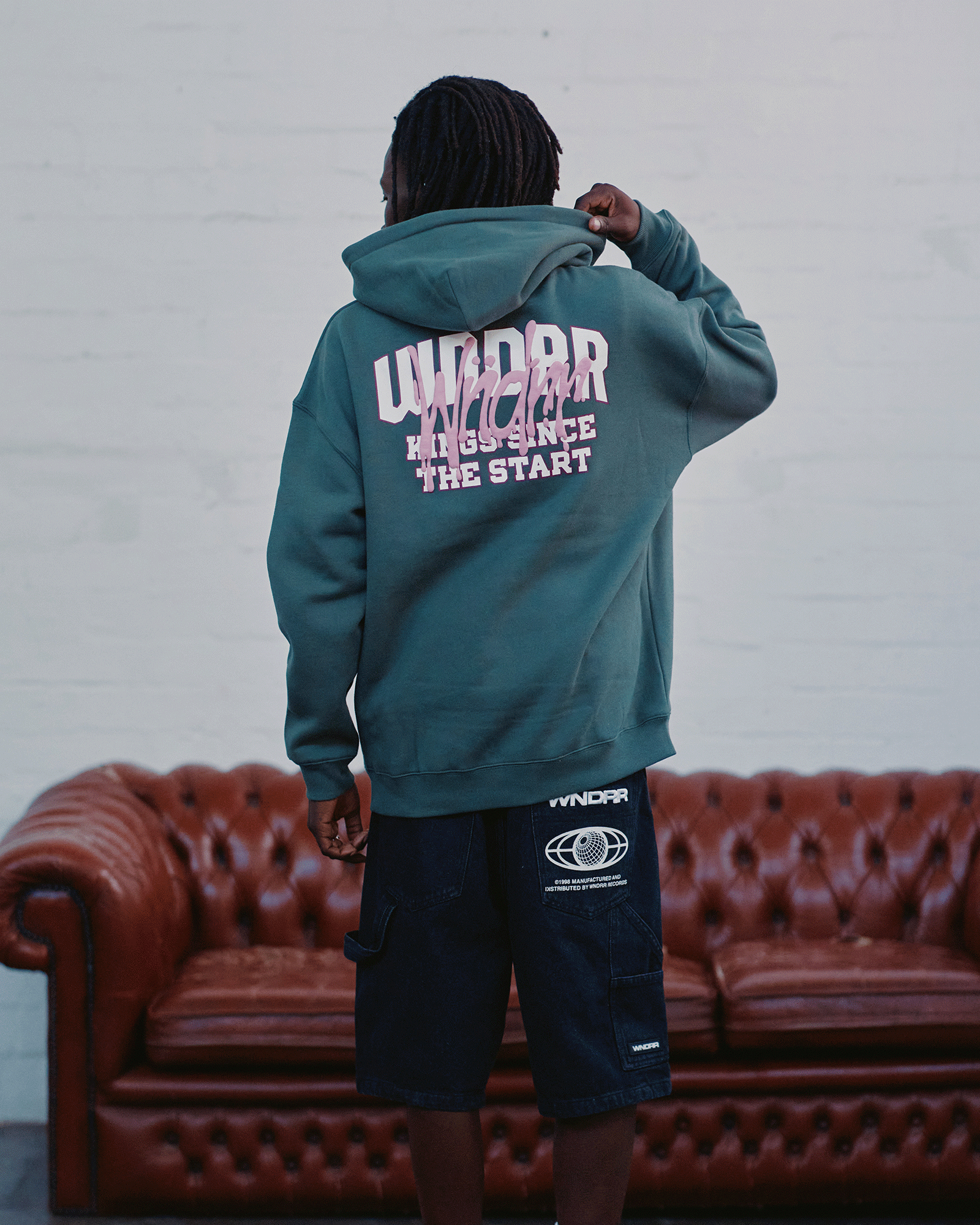 TOP TIER HOOD SWEAT - DARK GREEN