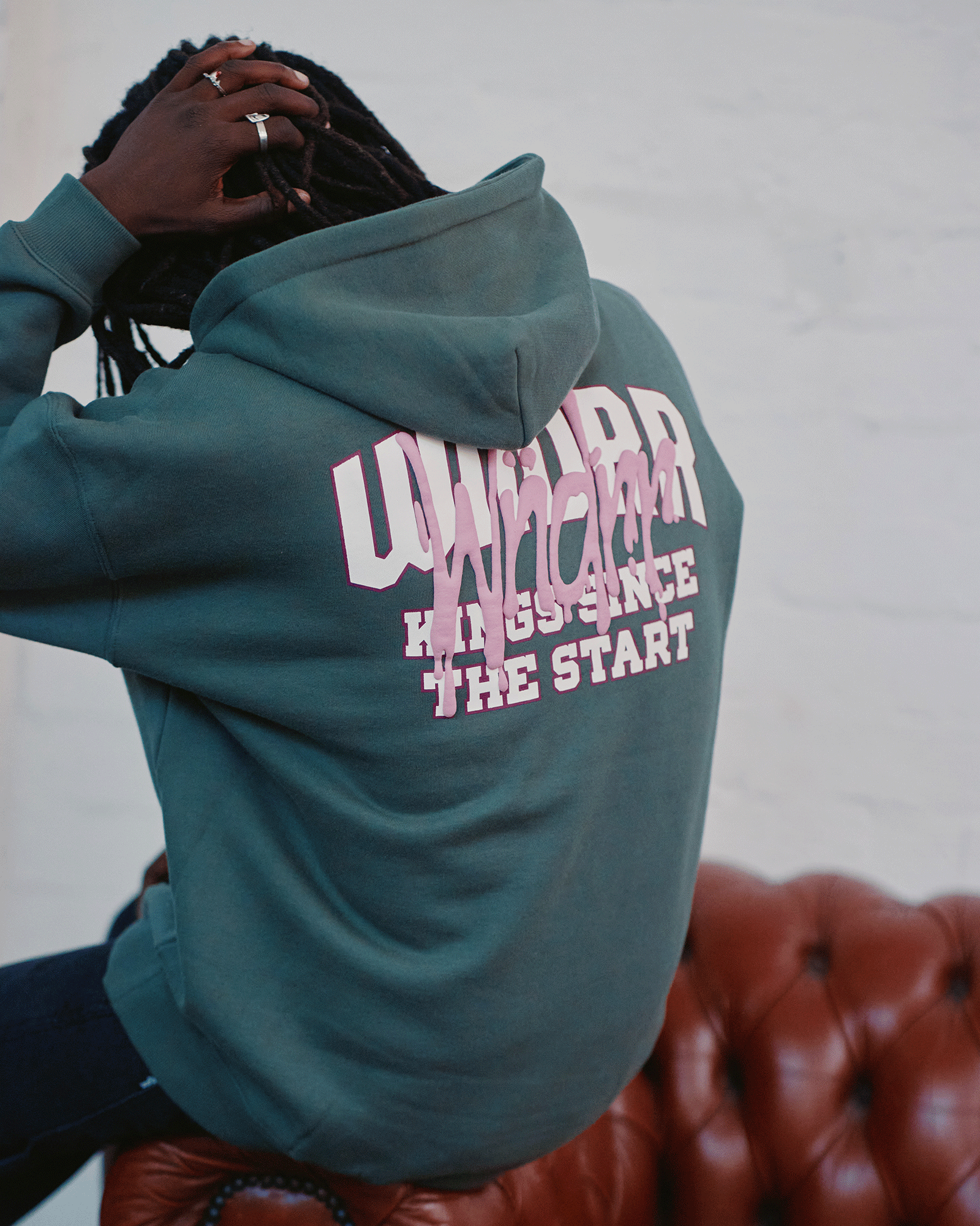 TOP TIER HOOD SWEAT - DARK GREEN