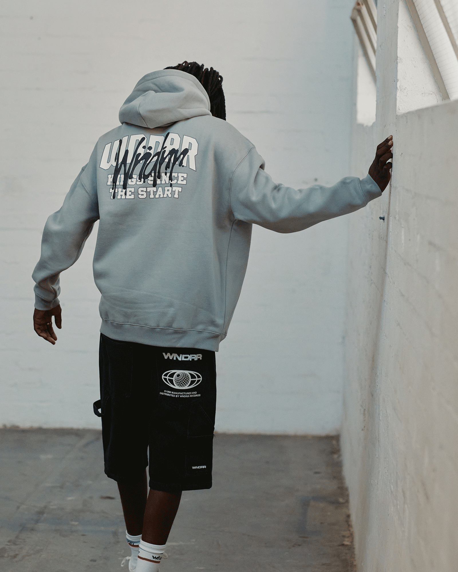 TOP TIER HOOD SWEAT - CEMENT GREY