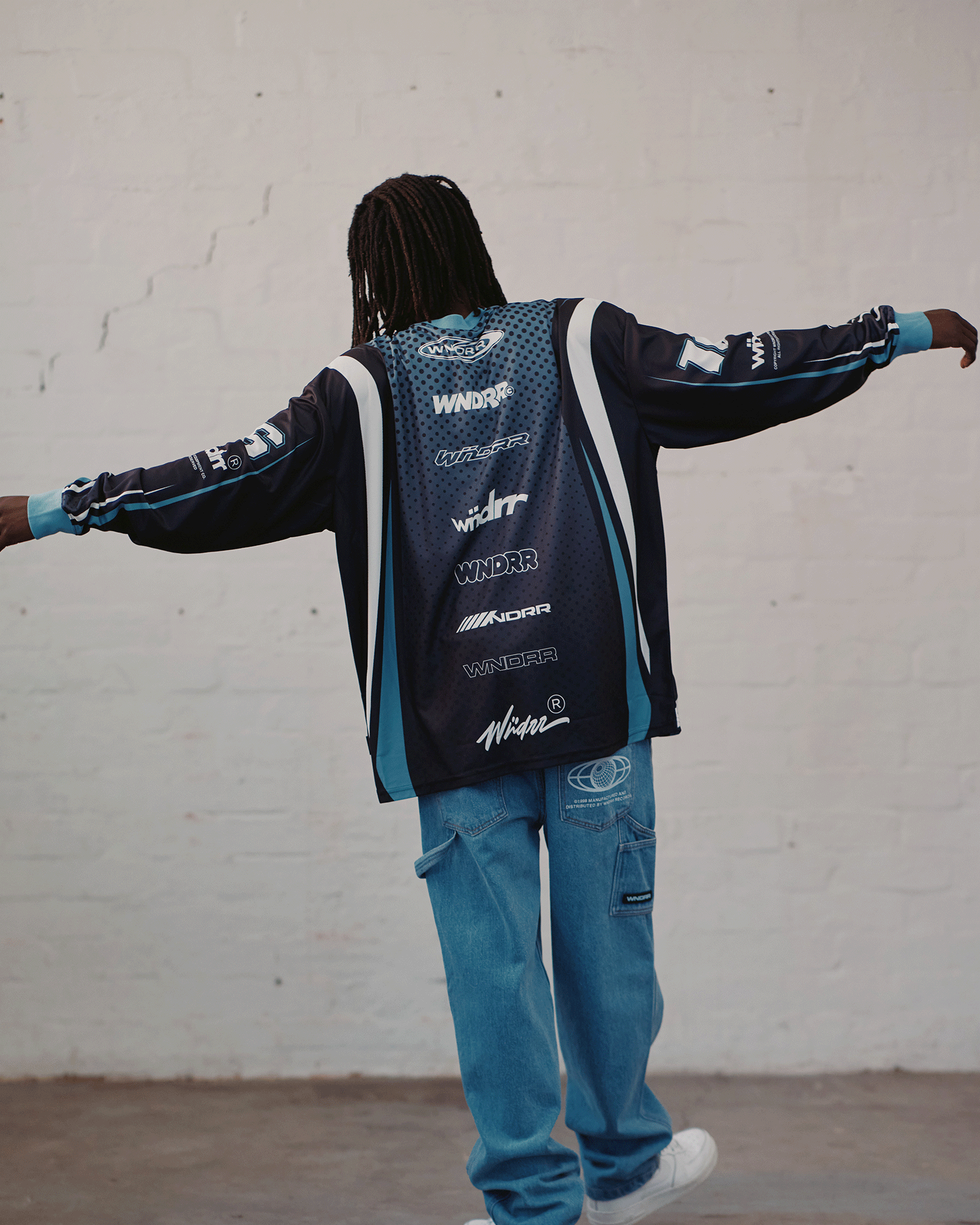 HONDO MOTO JERSEY - BLACK/DUSK BLUE