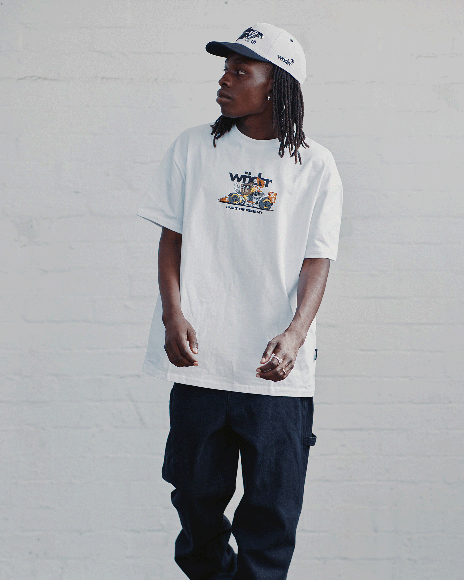 ALBERT BOX FIT TEE - WHITE