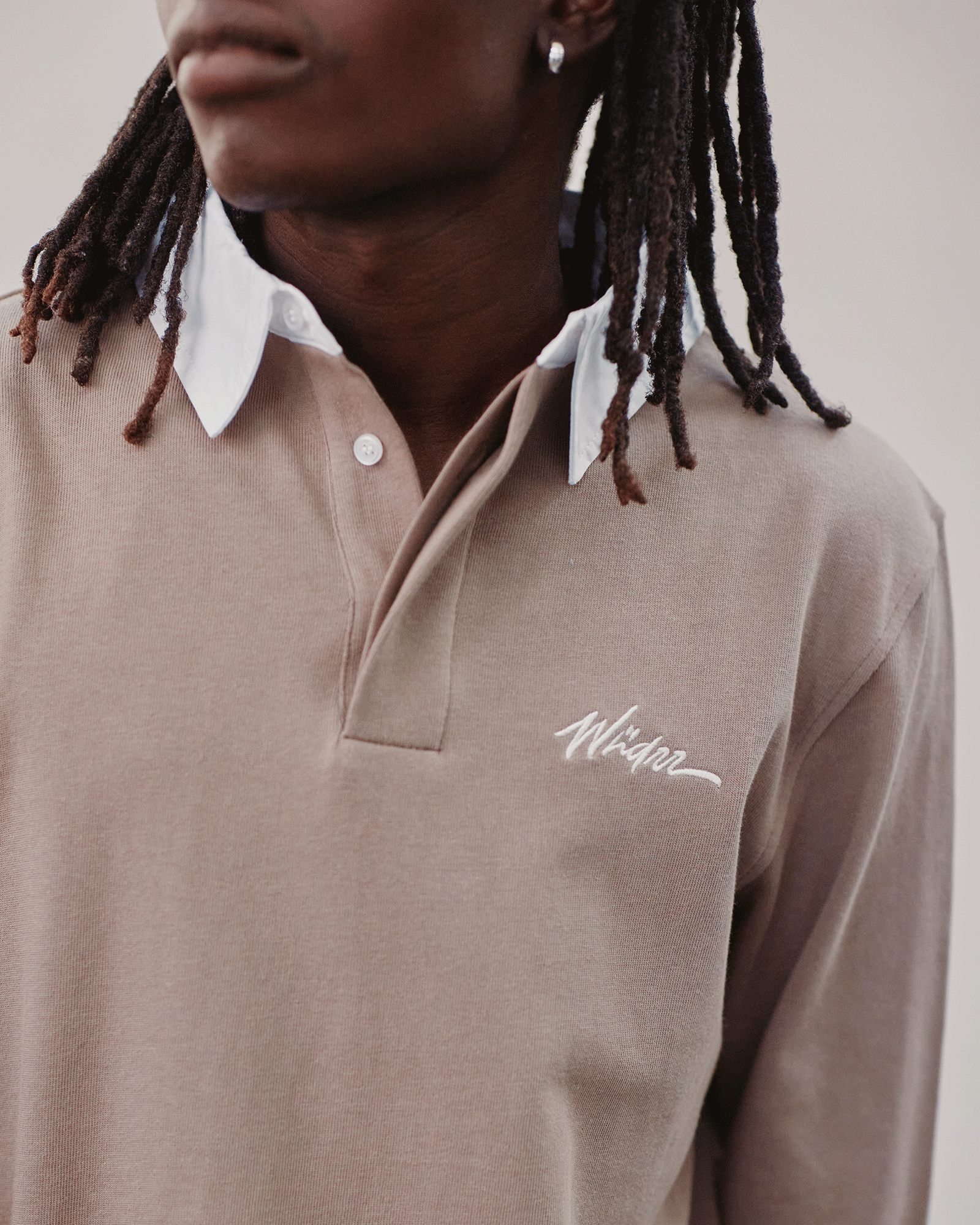 SCRIPT RUGBY TOP - TAUPE