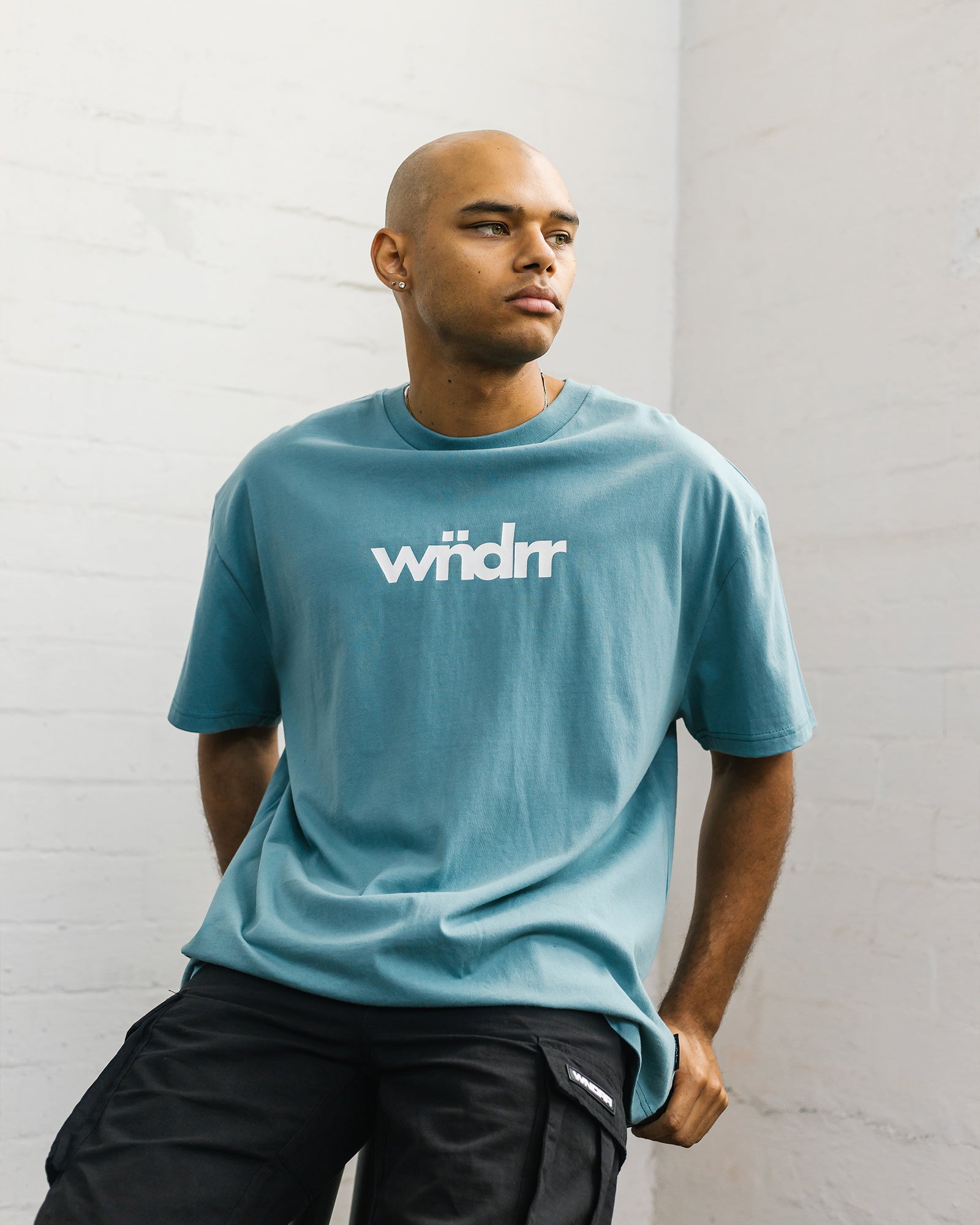 ASCEND BOX FIT TEE - DUSK BLUE