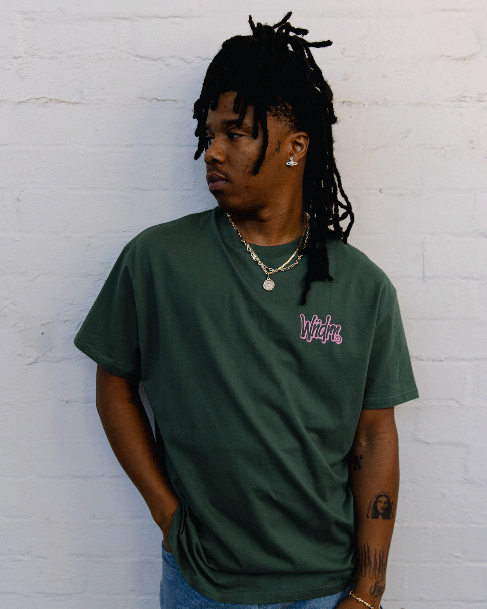 STARTER BOX FIT TEE - DARK GREEN